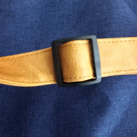 New AARP Classic Courier Organizer Bag Blue Denim Look Adj Shoulder Strap - Picture 4 of 6